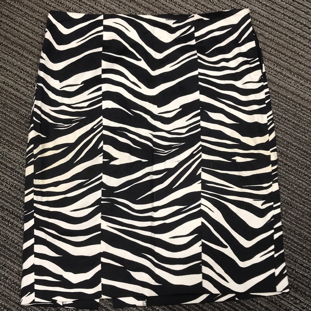 Bebe Zebra print pencil skirt